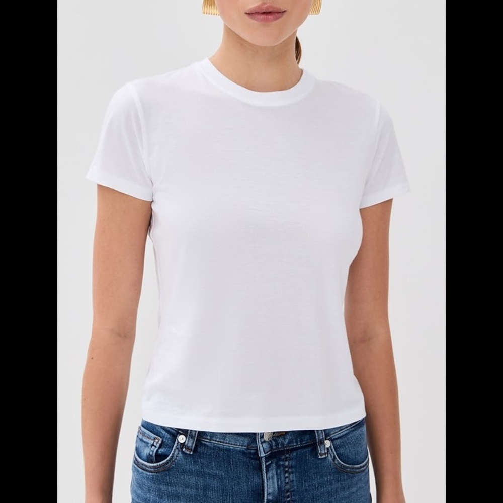 FRAME soft white cotten tee